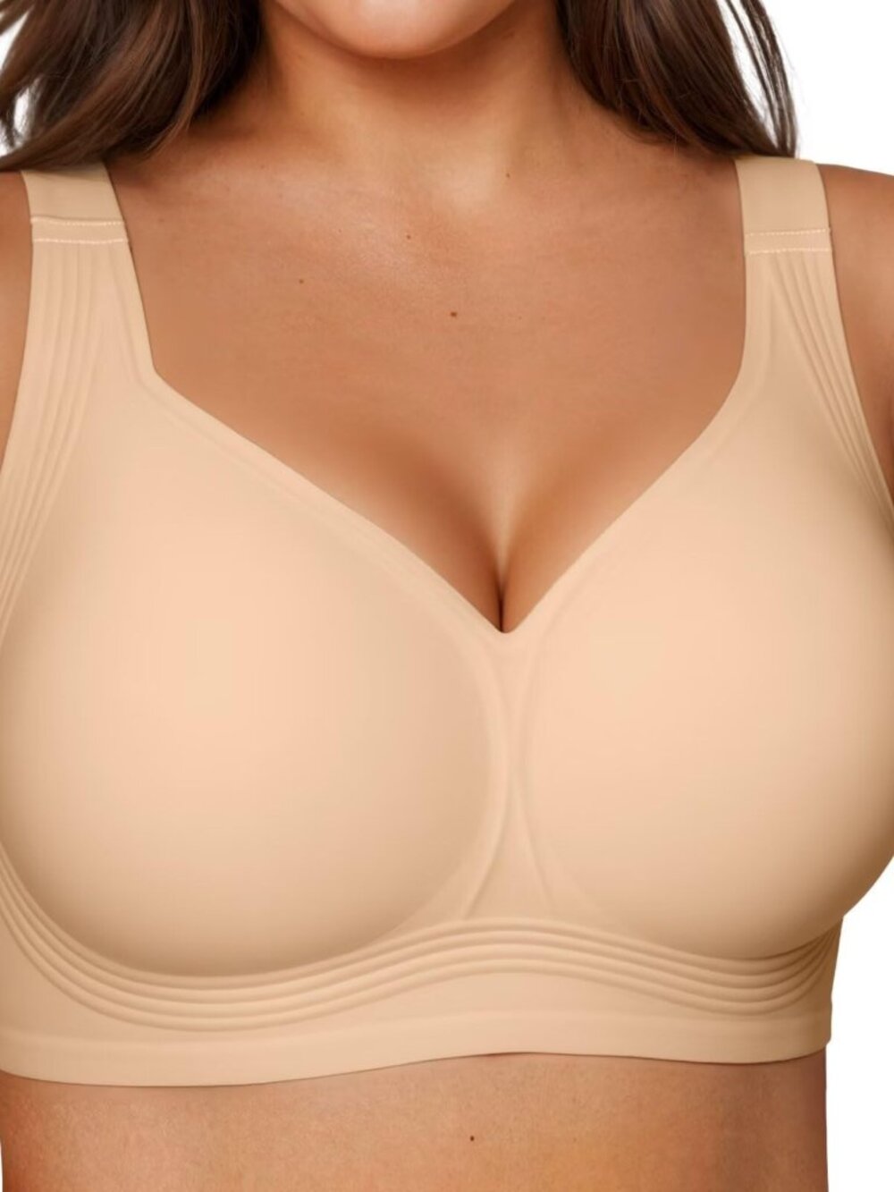 Vertvie Jelly Bras for Women No Underwire Minimizer Support